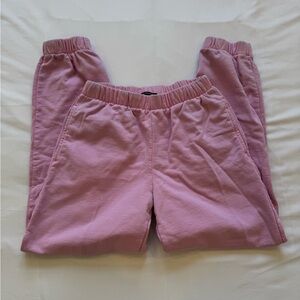 brandy melville pink jogger sweatpants
